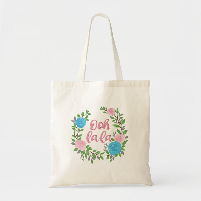 Tote Bag Ooh La La - Phrases Françaises (Devant)