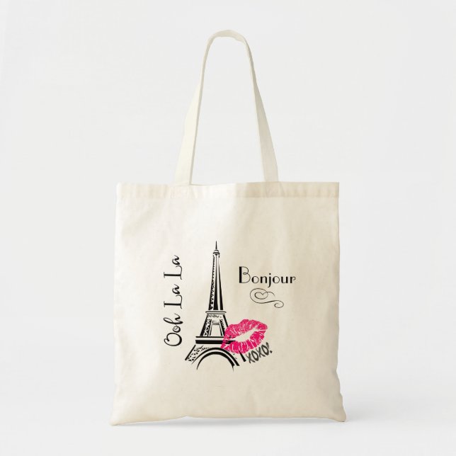 Tote Bag Ooh La Paris Eiffel (Devant)