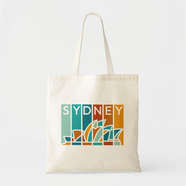 Tote Bag Opéra de Sydney Abstrait pour les passionnés de vo (Devant)