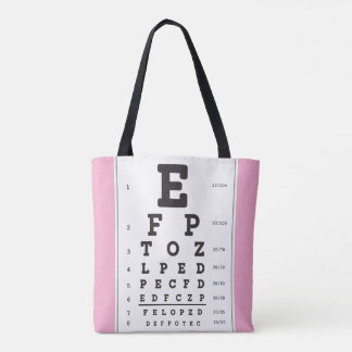 Tote Bag Optométrie Ophthomolgiste Eye Doctor Eye Chart Fou