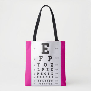 Tote Bag Optométrie Ophthomolgiste Eye Doctor Eye Chart Fou