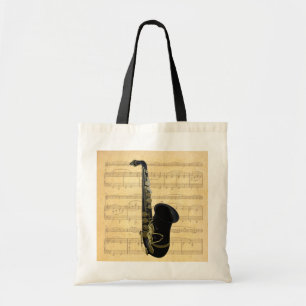 Tote Bag Or et métiers et achats noirs de toile de