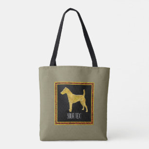 Tote Bag Or lisse de Fox Terrier votre couleur