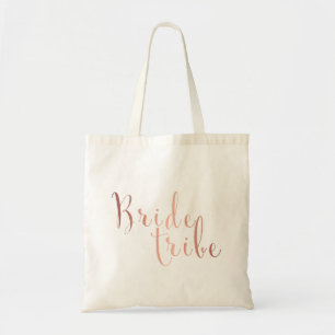 Tote Bag Or rose de tribu minimaliste de jeune mariée