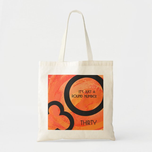 Tote Bag Orange 30 décades Anniversaire (Devant)