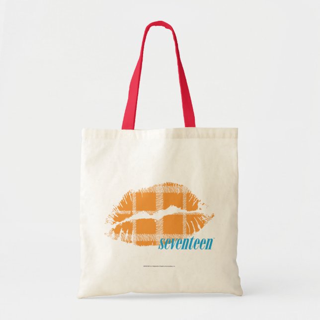 Tote Bag Orange de plaid (Devant)