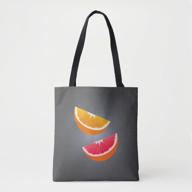 Tote Bag Orange & Grapefruit – Design Citron Moderne (Devant)
