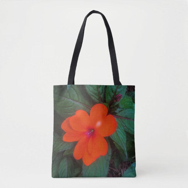 Tote Bag Orange Impatiens (Devant)