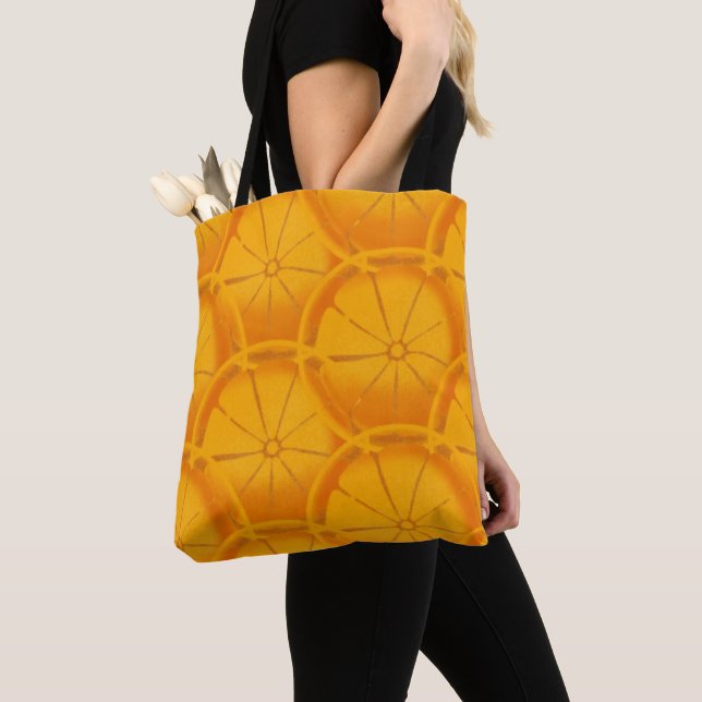Tote Bag Orange Kiss Sunshine Fruit Jardin Nature Jus (De près)