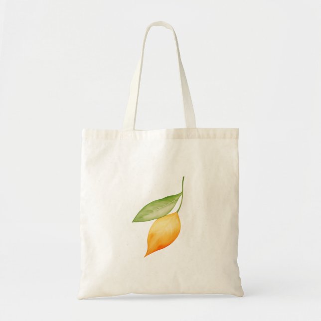 Tote Bag Orange Leaf (Devant)