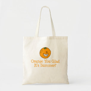 Tote Bag Orange vous heureux il est calembour drôle d'ét