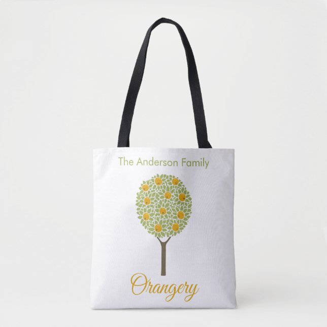 Tote Bag Orangerie familiale Orange (Devant)