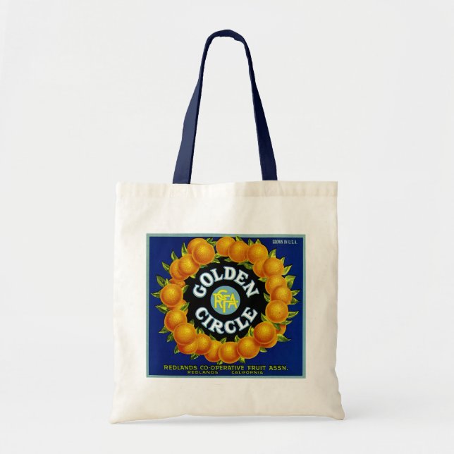 Tote Bag Oranges du cercle d'or (Devant)