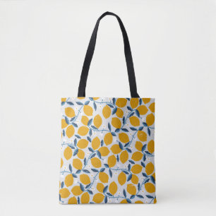 Tote Bag Oranges, mandarines : motif floral vintage.
