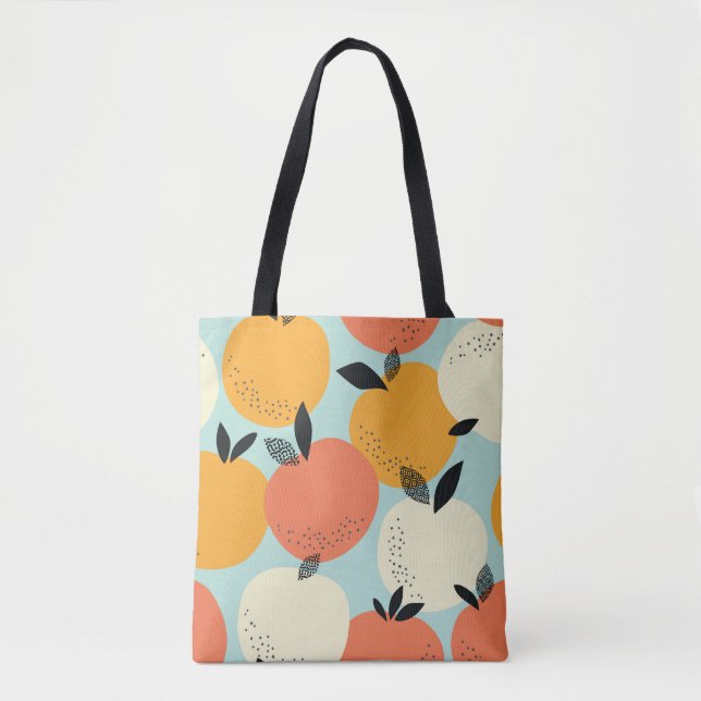 Tote Bag Oranges Motif : Conception Vibrante sans fil. (Devant)