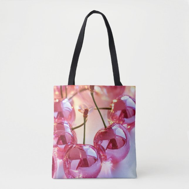Tote Bag Orbes Roses Brillantes (Devant)