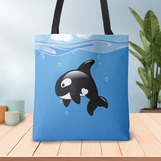 Tote Bag Orca Whale en Océan (Créateur téléchargé)