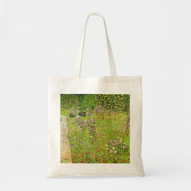 Tote Bag Orchard Gustav Klimt avec Rose (Devant)