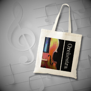 Tote Bag Orchestre de violon d'instrument de musique