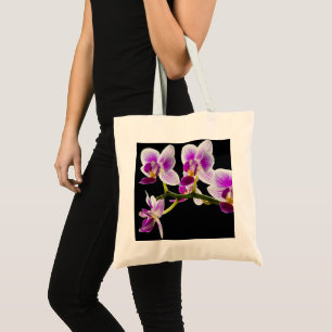 Tote Bag Orchidée blanche et violette