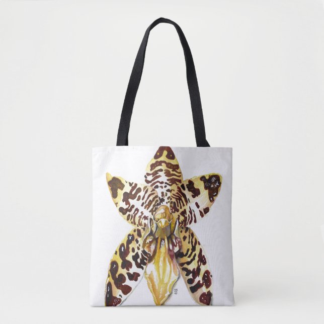 Tote Bag Orchidée d'Ansellia Africana (Devant)