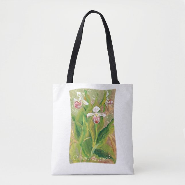 Tote Bag Orchidée Quand est la danse ? Tote d'épaule (Devant)