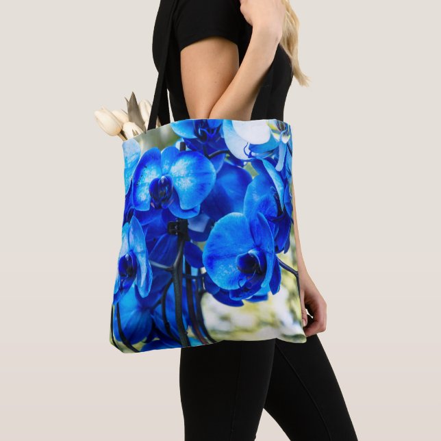 Tote Bag Orchidées bleues (De près)