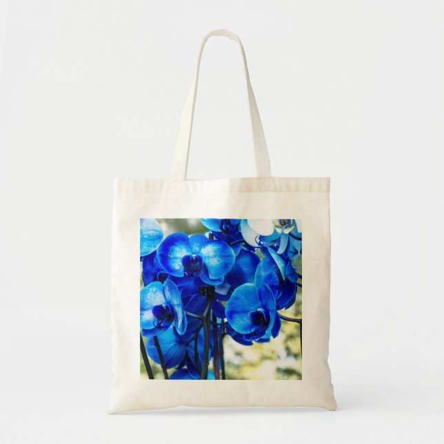 Tote Bag Orchidées bleues (Devant)