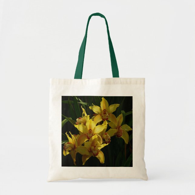 Tote Bag Orchidées Jaunes Sunlit Floral (Devant)