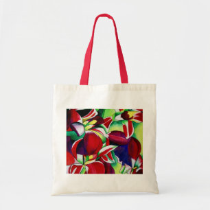 Tote Bag Orchidées tropicales de Singapour cramoisies, art