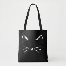 Oreilles et moustaches de chat mignon avec nez en