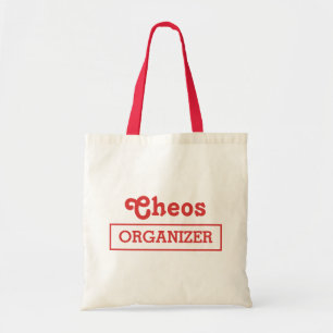 Tote Bag Organisateur Chaos minimaliste amusant Typographie