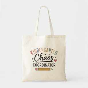 Tote Bag Organisateur de chaos en maternelle Professeur drô