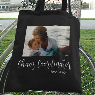Tote Bag Organisatrice de chaos Maman Année personnalisée