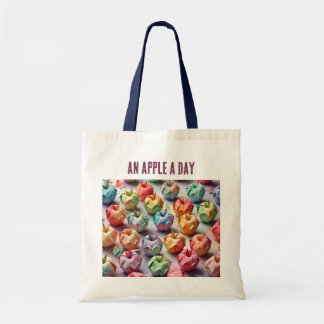 Tote Bag Origami Motif - Une pomme par jour
