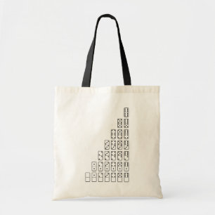 Tote Bag Original black and white domino