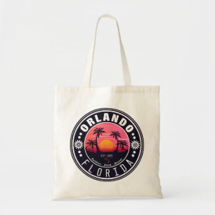 Tote Bag Orlando Florida Retro Sunset Souvenir tropical 80s