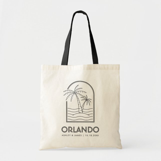 Tote Bag Orlando Floride Mariage week-end Destination (Devant)