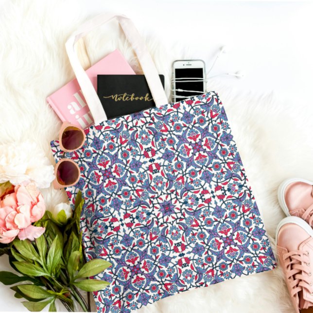 Tote Bag Ornamental Turkish Tile Pattern  (Créateur téléchargé)