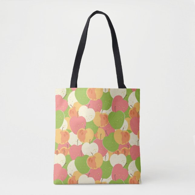 Tote Bag Ornement avec des pommes (Devant)