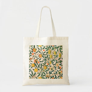 Tote Bag Ornement blanc de la grenade à fruits William Mor