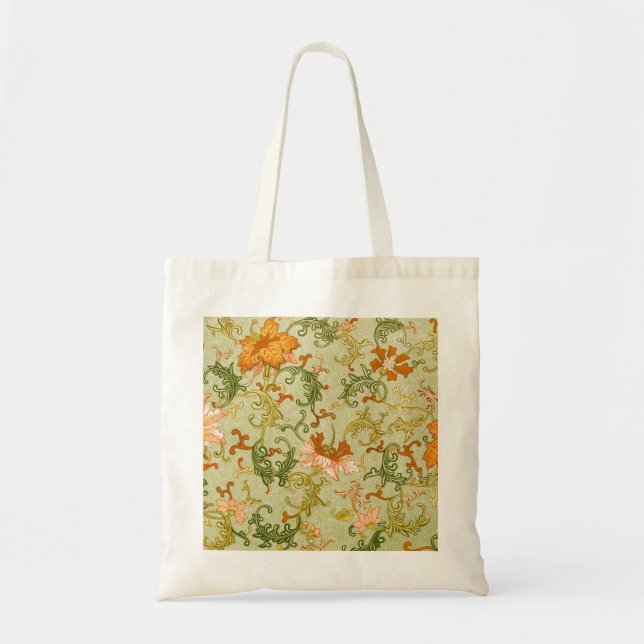 Tote Bag Ornement chinois vintage Jones Flowers (Devant)