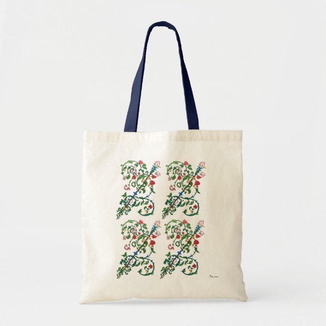 Tote Bag Ornement coloré (Devant)