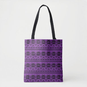 Tote Bag ornement de Noël nordique hiver scandinave nork