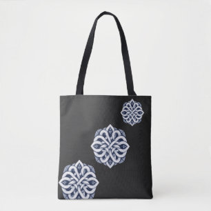 Tote Bag Ornement de nœud celtique imbriqué complexe