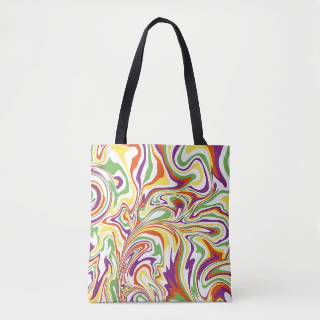 Tote Bag Ornement fluide ouzbek, décoration. (Devant)