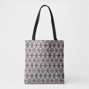Tote Bag Ornement oriental ethnique Broderie décoration Mot