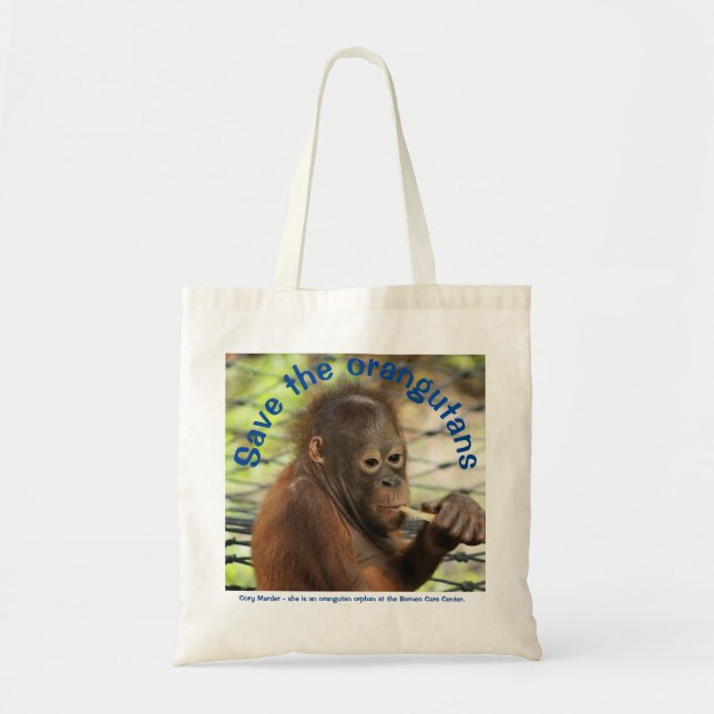 Tote Bag Orphelins Orphelins Bornéo Faune (Devant)
