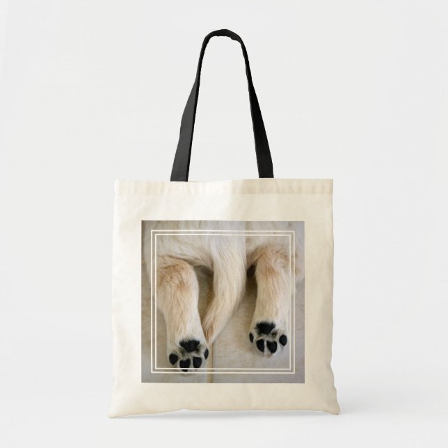 Tote Bag Orteils de marionnettes Golden Retriever (Devant)