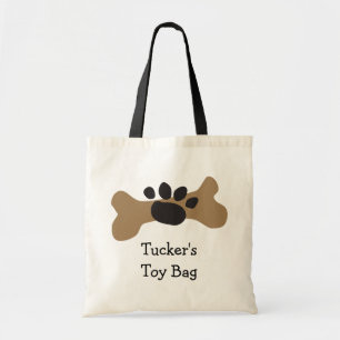Tote Bag Os de chien et Empreinte de patte